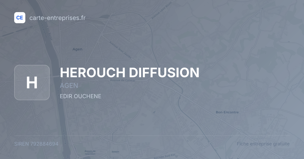 HEROUCH DIFFUSION — 792884694 — fiche entreprise