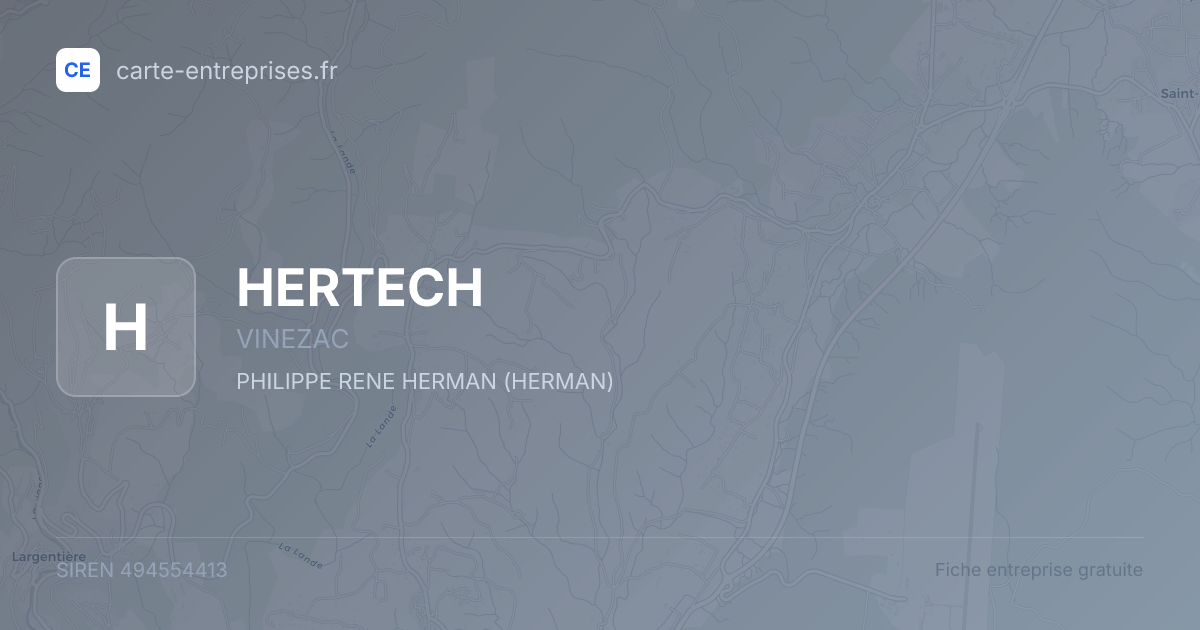 HERTECH — 494554413 — fiche entreprise