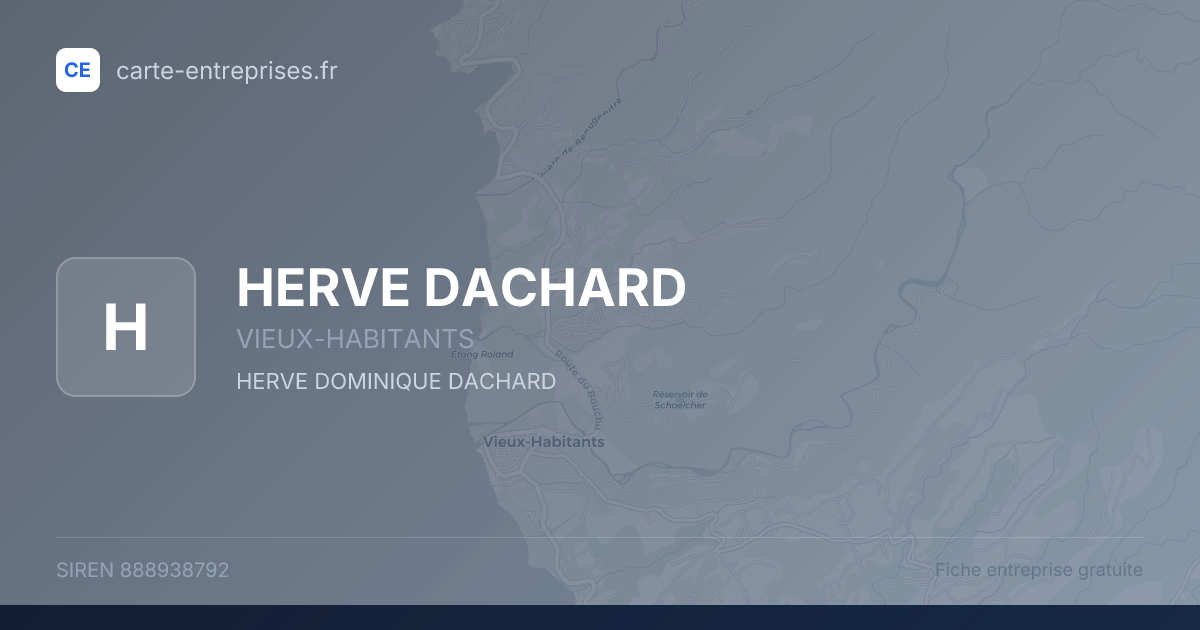 HERVE DACHARD — 888938792 — fiche entreprise