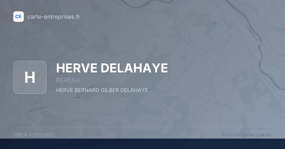 HERVE DELAHAYE — 429850852 — fiche entreprise