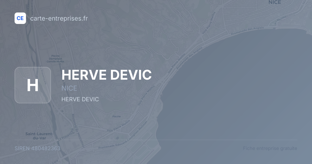 HERVE DEVIC — 480482363 — fiche entreprise