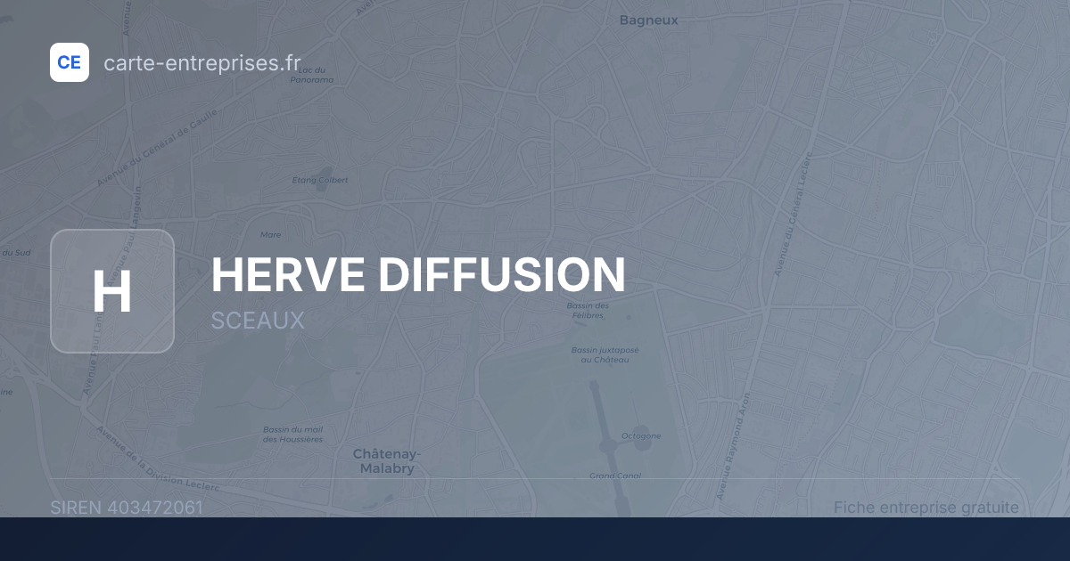 HERVE DIFFUSION — 403472061 — fiche entreprise
