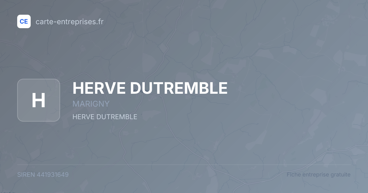 HERVE DUTREMBLE — 441931649 — fiche entreprise