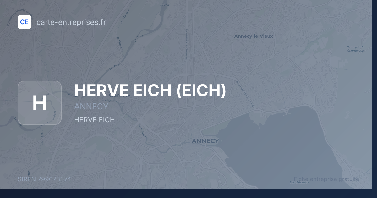 HERVE EICH (EICH) — 799073374 — fiche entreprise