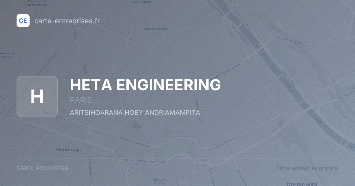 HETA ENGINEERING — 945026599 — fiche entreprise