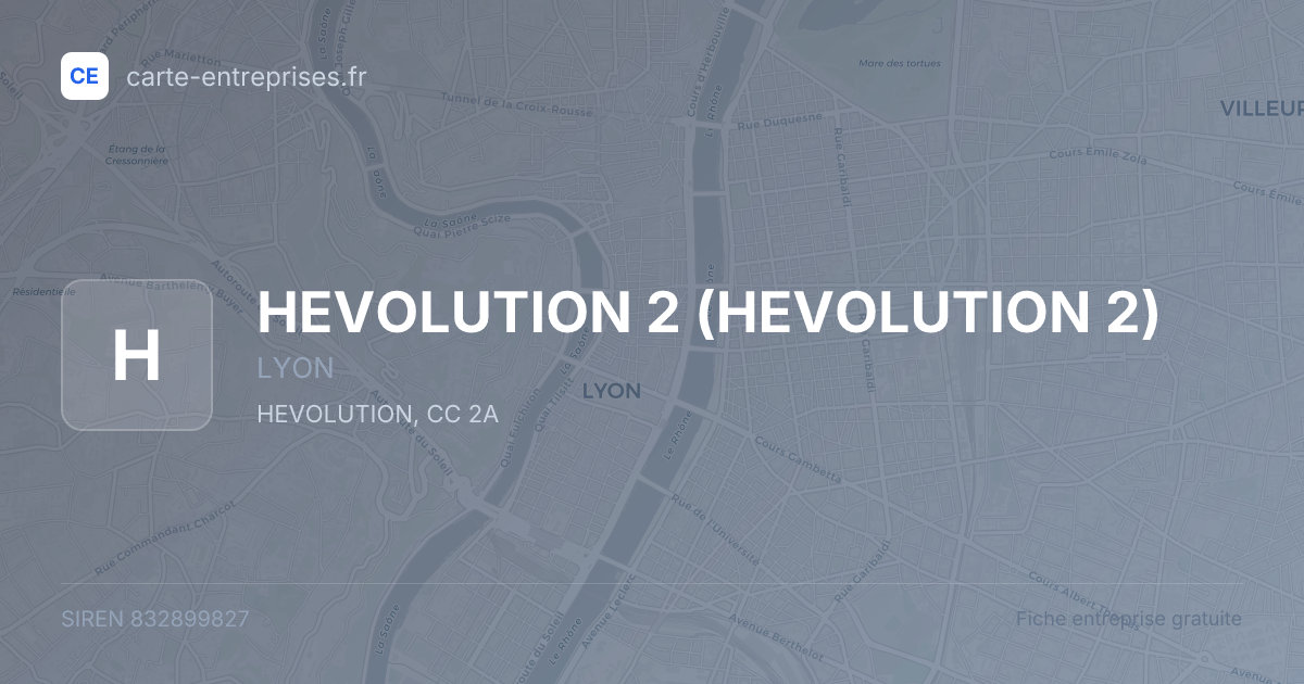 HEVOLUTION 2 — 832899827 — fiche entreprise