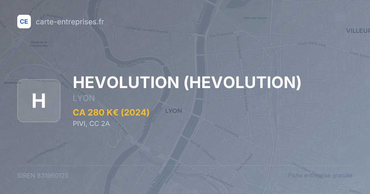 HEVOLUTION — 831960125 — fiche entreprise