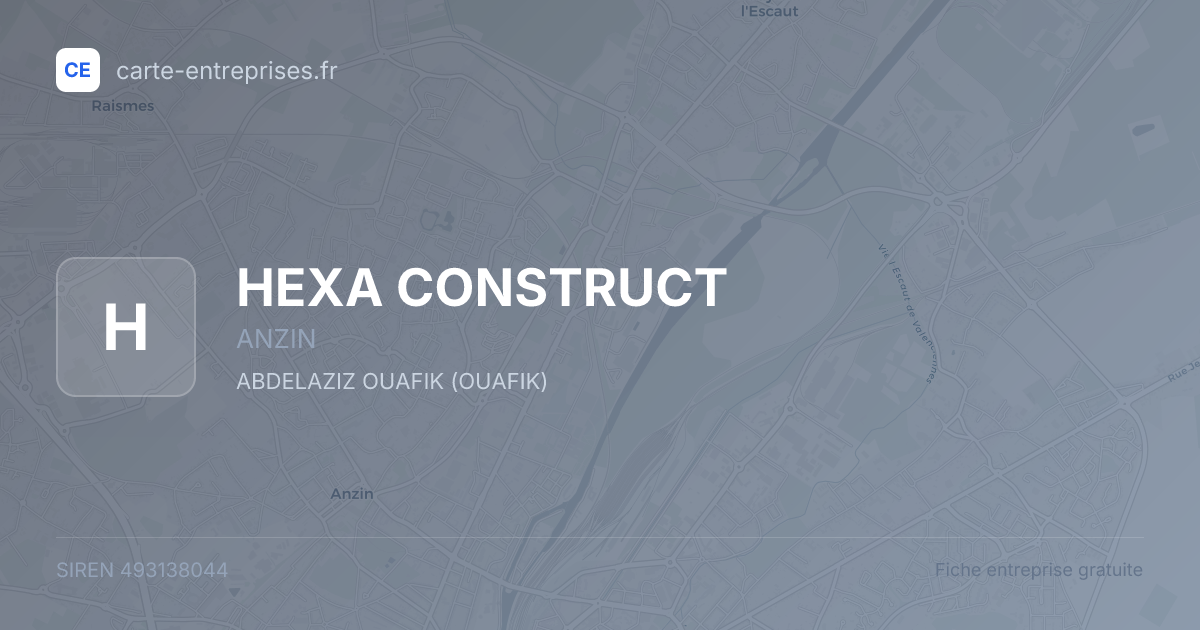 HEXA CONSTRUCT — 493138044 — fiche entreprise