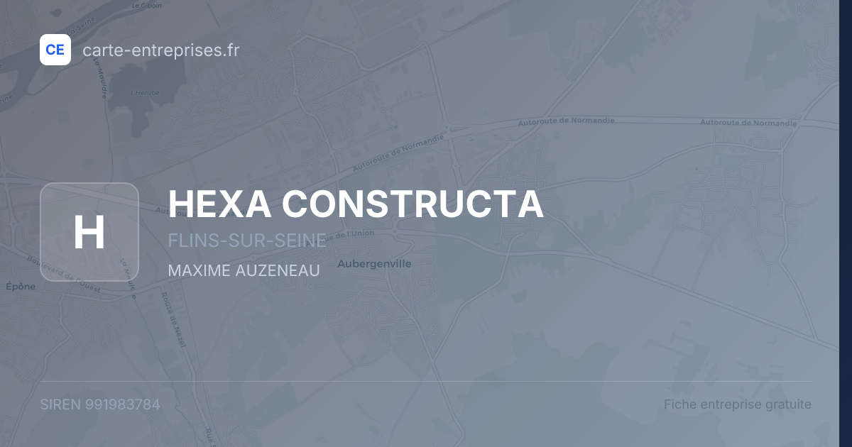 HEXA CONSTRUCTA — 991983784 — fiche entreprise