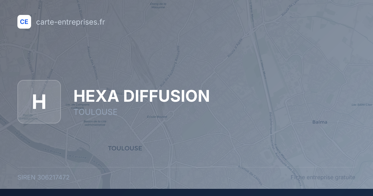 HEXA DIFFUSION — 306217472 — fiche entreprise