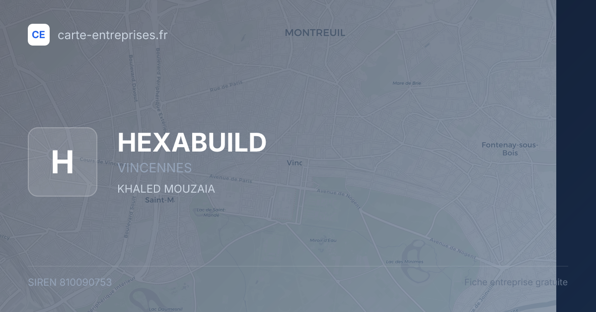 HEXABUILD — 810090753 — fiche entreprise