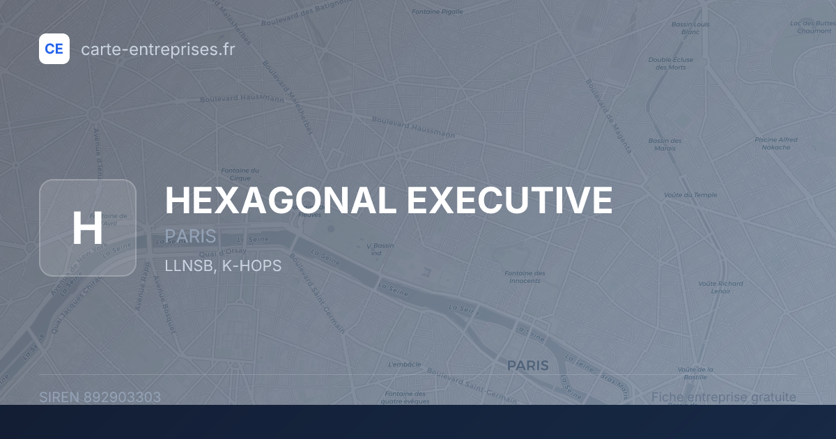 HEXAGONAL EXECUTIVE — 892903303 — fiche entreprise