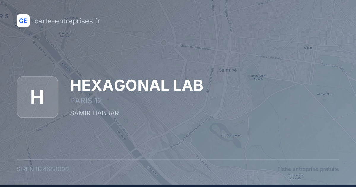 HEXAGONAL LAB — 824688006 — fiche entreprise