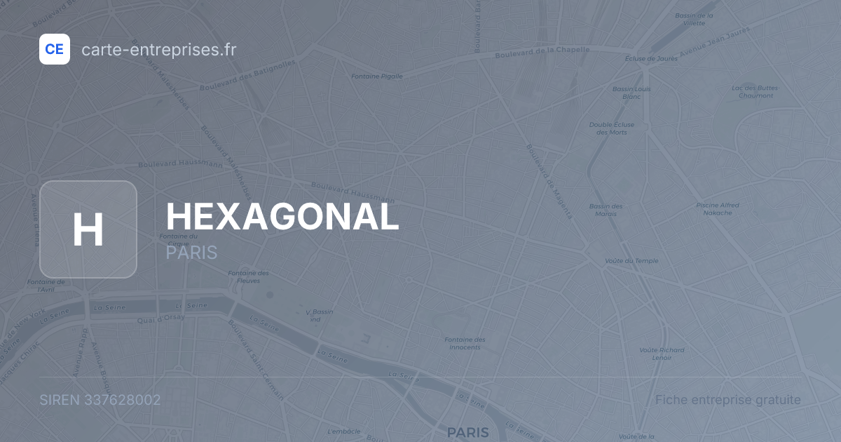 HEXAGONAL — 337628002 — fiche entreprise