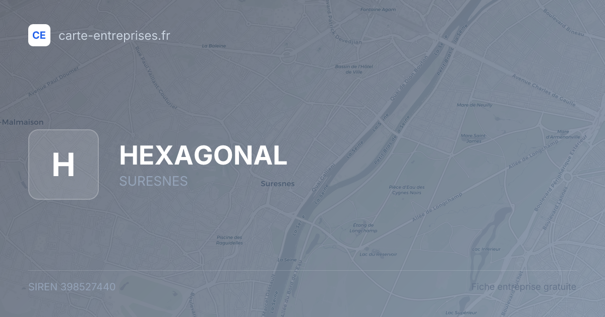 HEXAGONAL — 398527440 — fiche entreprise