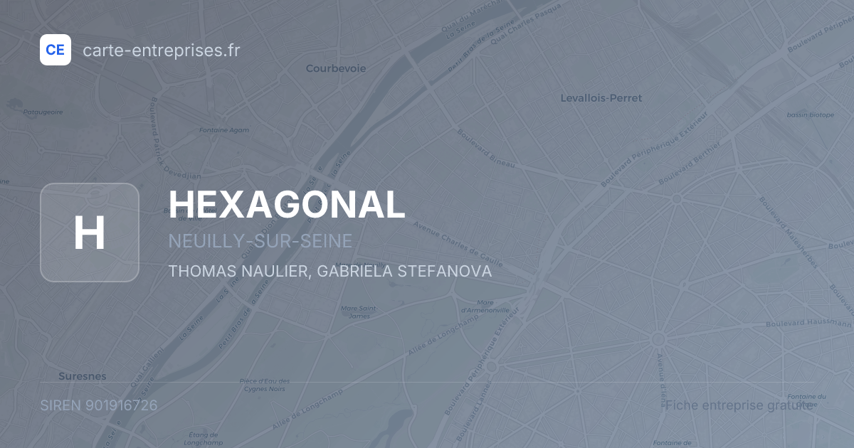 HEXAGONAL — 901916726 — fiche entreprise