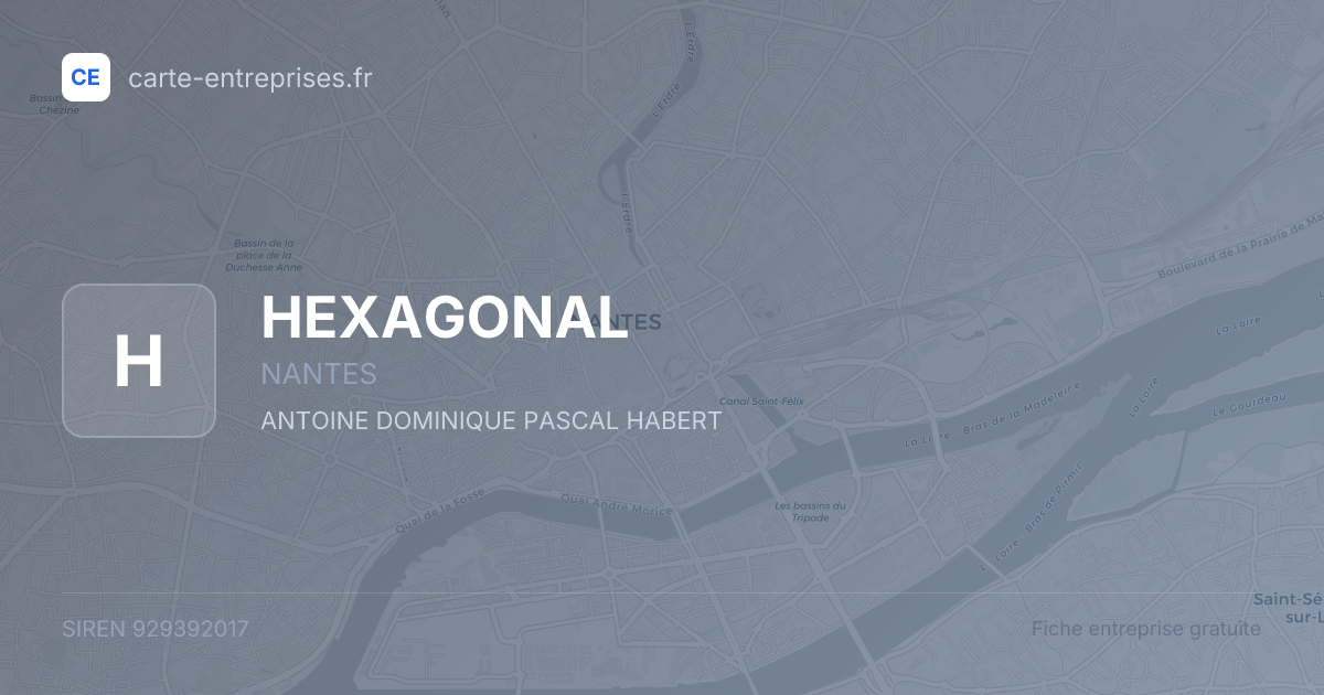 HEXAGONAL — 929392017 — fiche entreprise