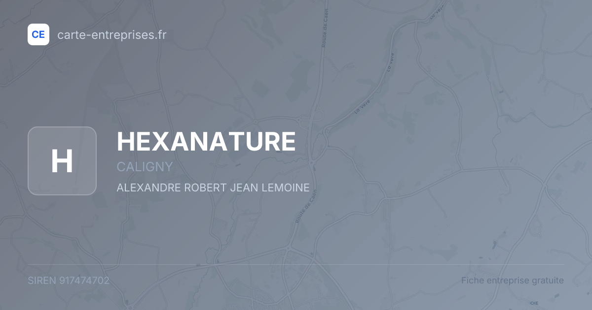 HEXANATURE — 917474702 — fiche entreprise