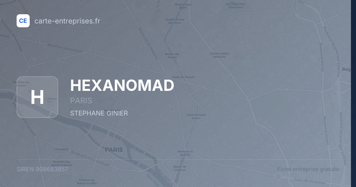 HEXANOMAD — 908683857 — fiche entreprise