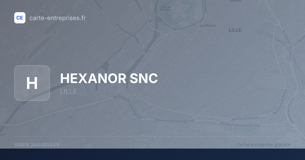 HEXANOR SNC — 384465449 — fiche entreprise