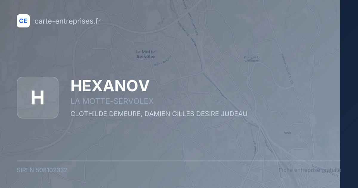 HEXANOV — 508102332 — fiche entreprise