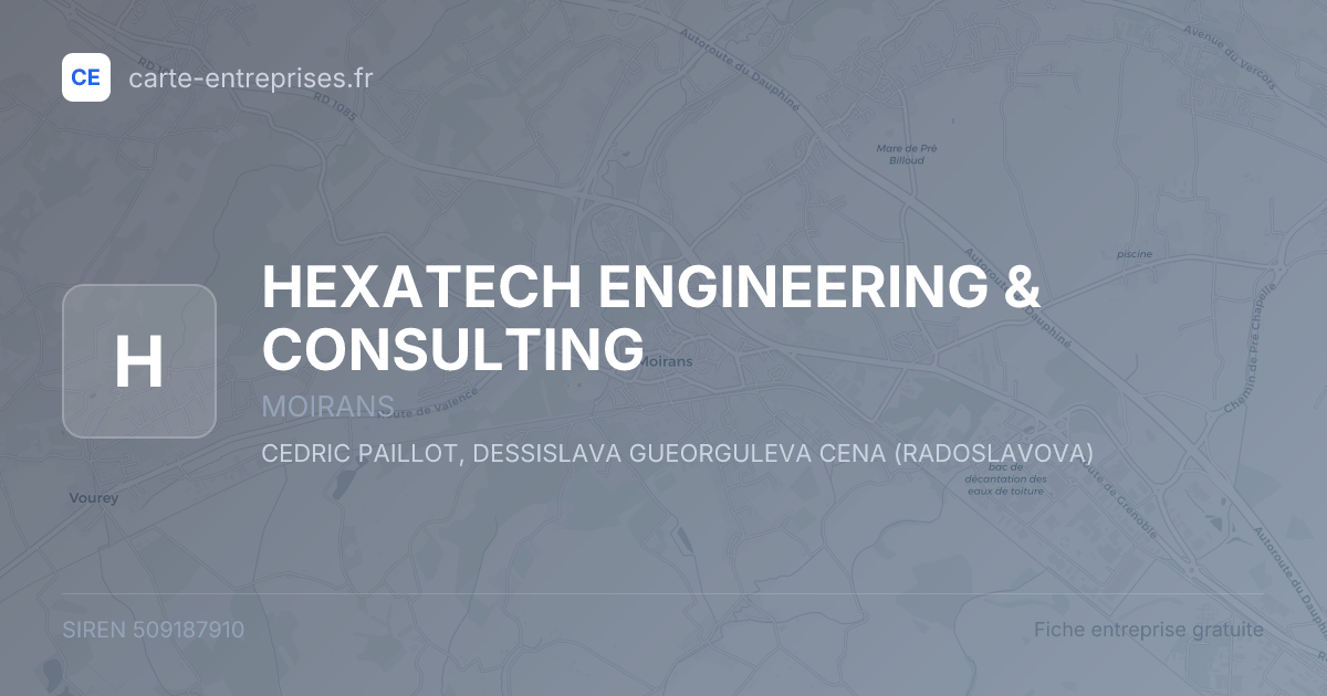 HEXATECH ENGINEERING & CONSULTING — 509187910 — fiche entreprise
