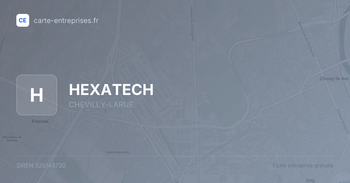 HEXATECH — 325149730 — fiche entreprise