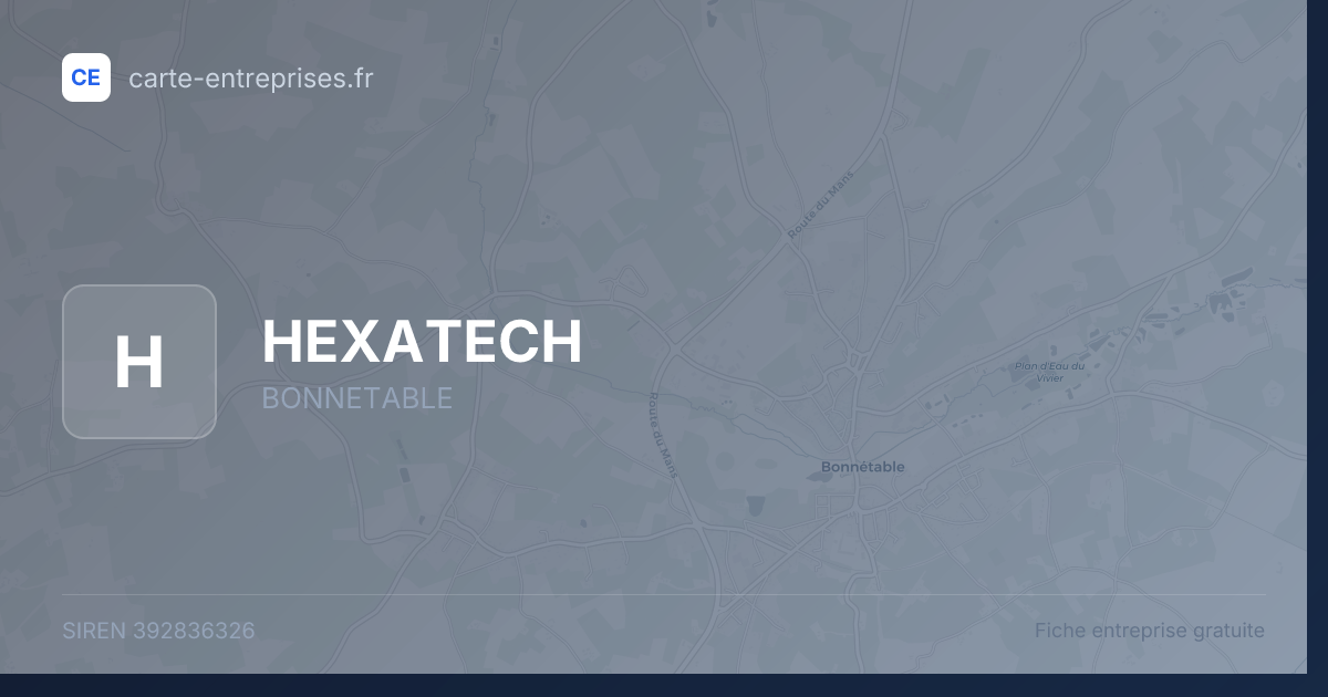 HEXATECH — 392836326 — fiche entreprise