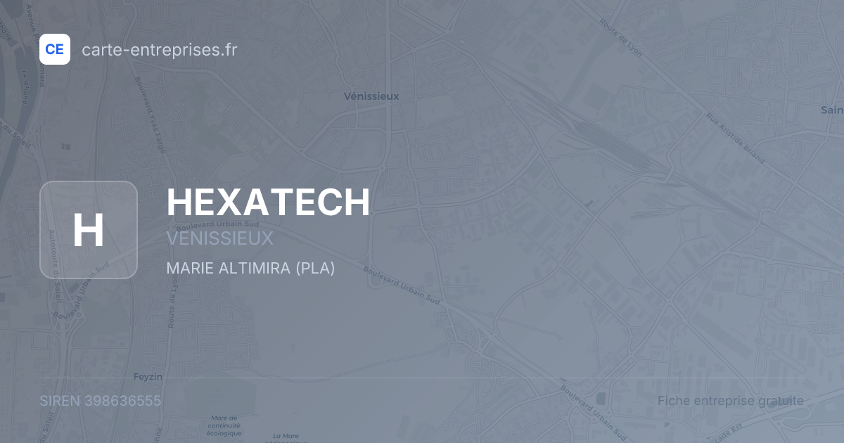 HEXATECH — 398636555 — fiche entreprise