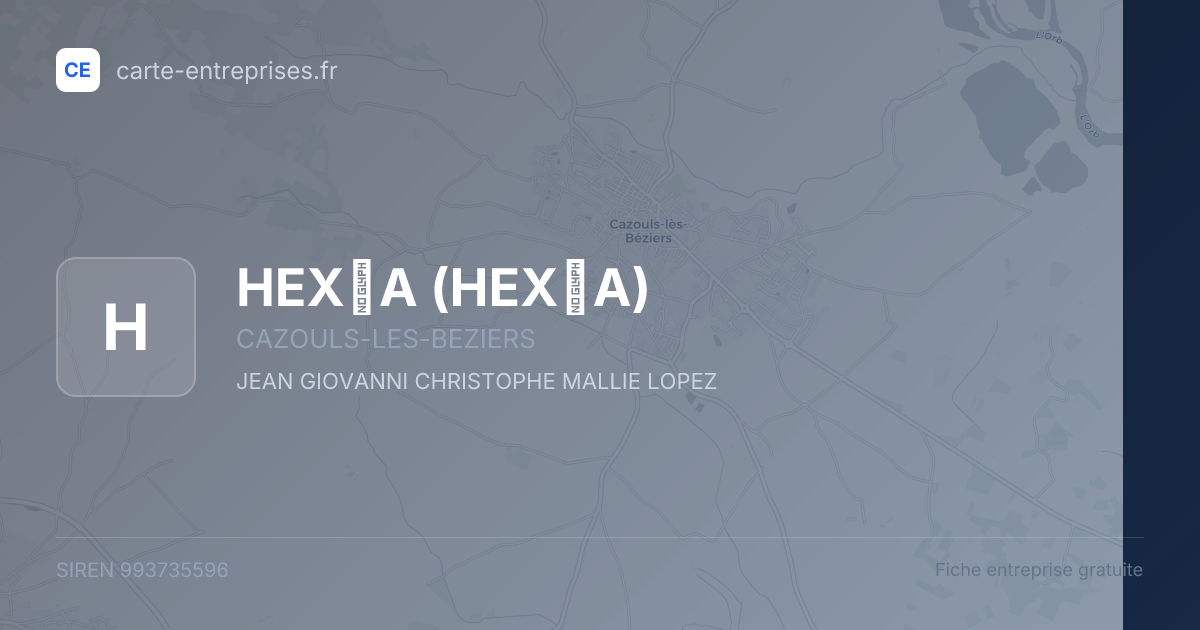 HEXĖA — 993735596 — fiche entreprise