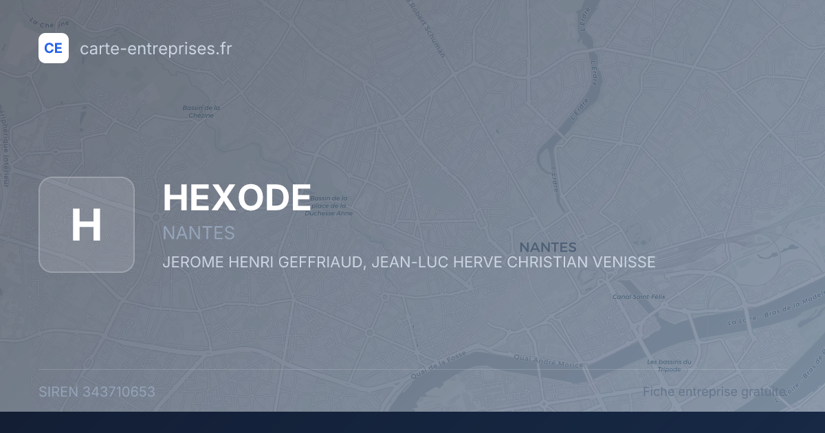 HEXODE — 343710653 — fiche entreprise