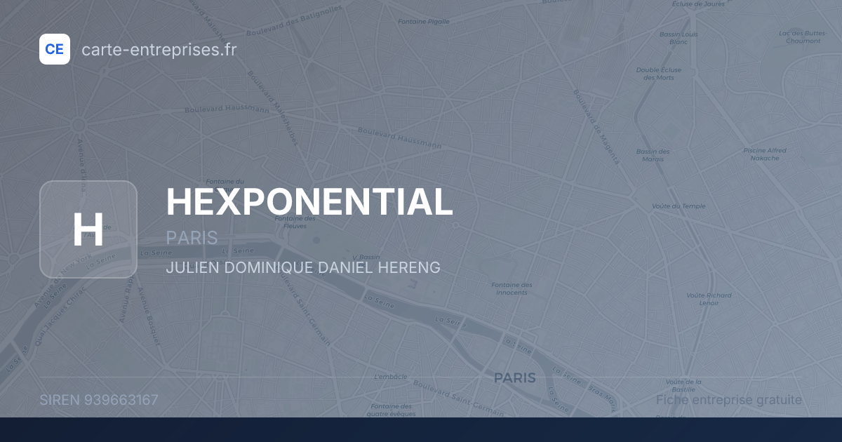 HEXPONENTIAL — 939663167 — fiche entreprise