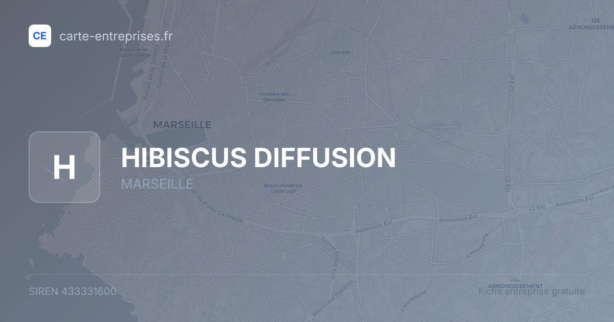 HIBISCUS DIFFUSION — 433331600 — fiche entreprise
