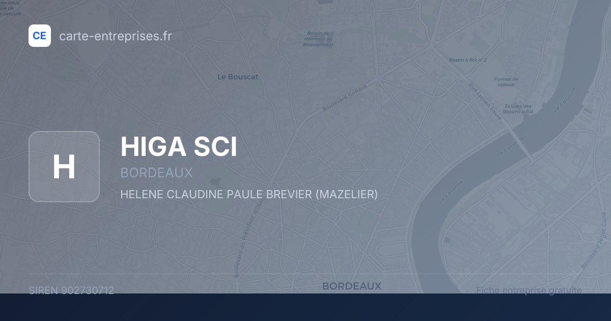 HIGA SCI — 902730712 — fiche entreprise