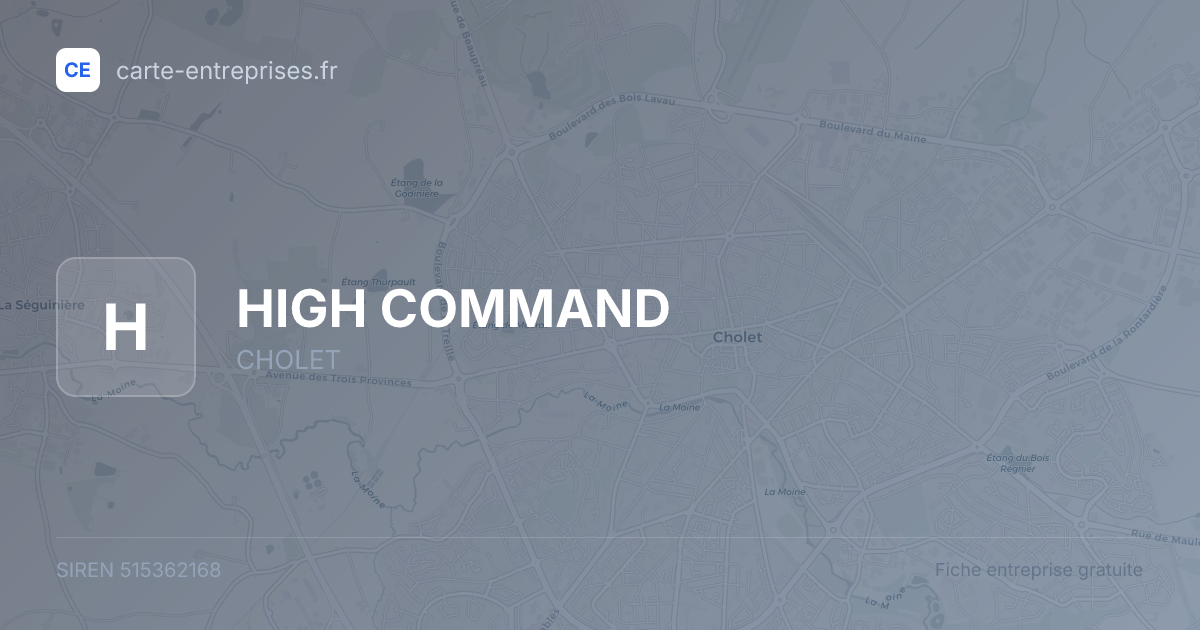HIGH COMMAND — 515362168 — fiche entreprise