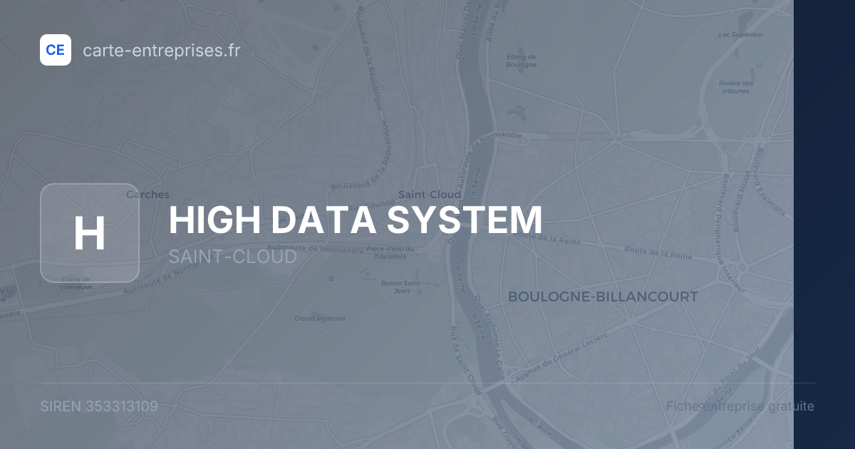 HIGH DATA SYSTEM — 353313109 — fiche entreprise