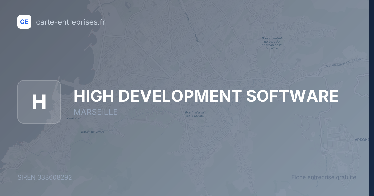 HIGH DEVELOPMENT SOFTWARE — 338608292 — fiche entreprise