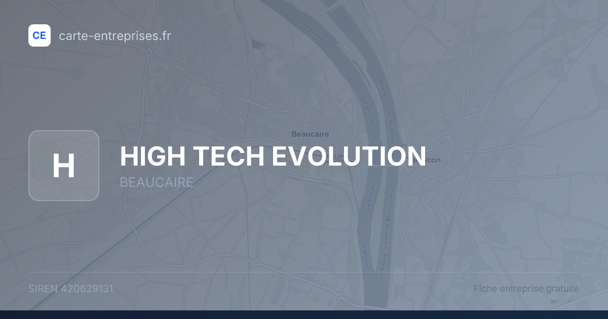 HIGH TECH EVOLUTION — 420629131 — fiche entreprise
