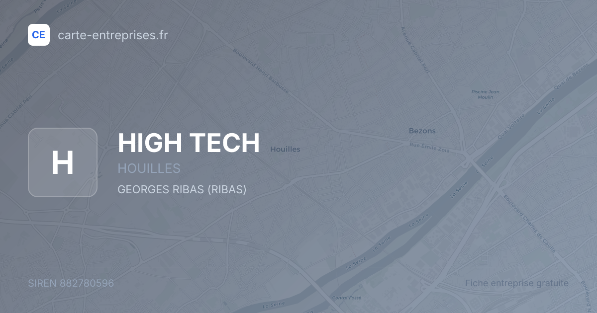 HIGH TECH — 882780596 — fiche entreprise