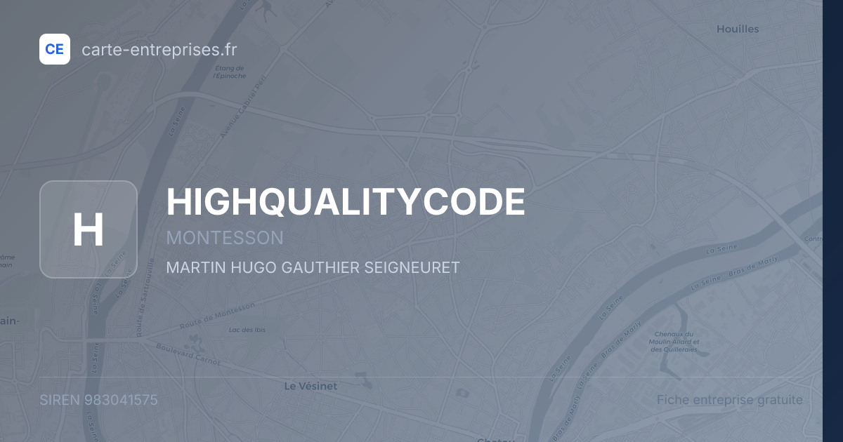 HIGHQUALITYCODE — 983041575 — fiche entreprise