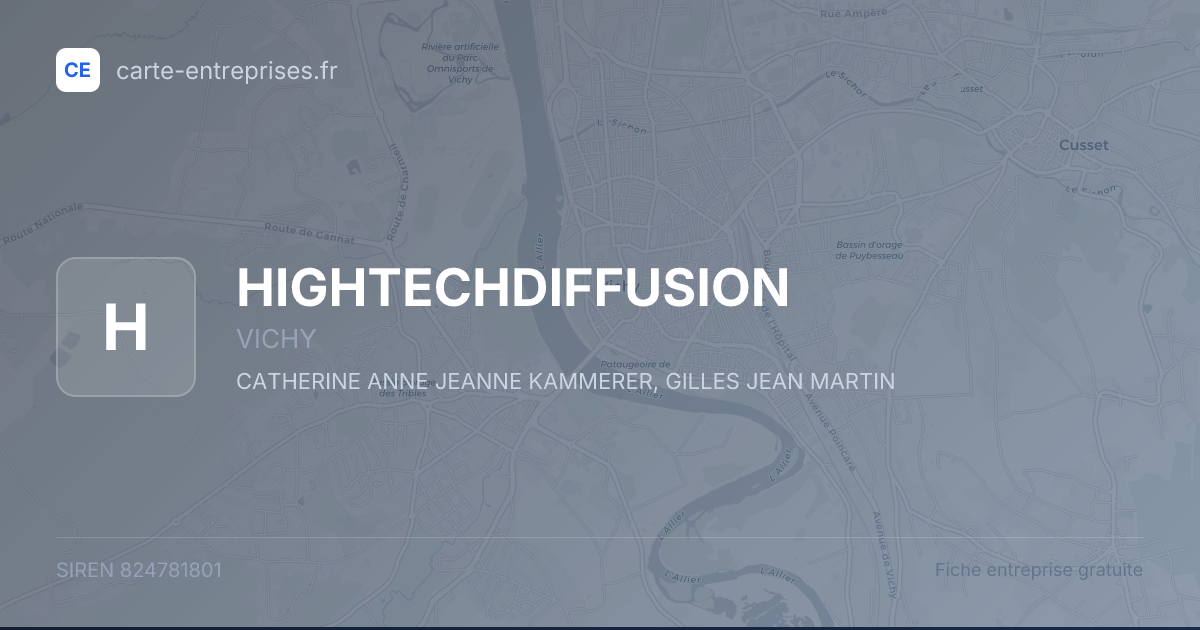 HIGHTECHDIFFUSION — 824781801 — fiche entreprise