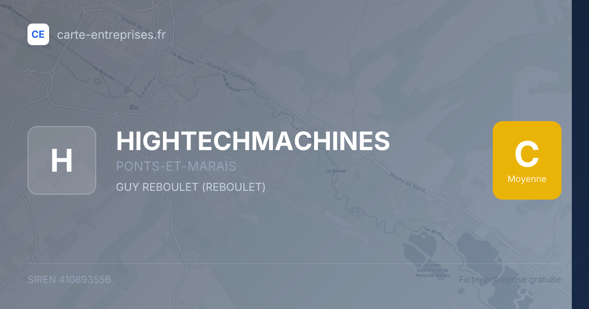 HIGHTECHMACHINES — 410893556 — fiche entreprise