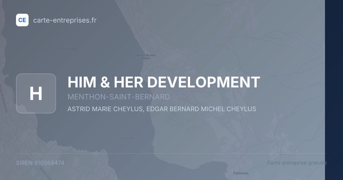 HIM & HER DEVELOPMENT — 910569474 — fiche entreprise