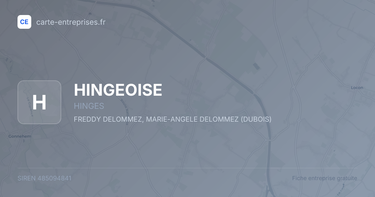 HINGEOISE — 485094841 — fiche entreprise