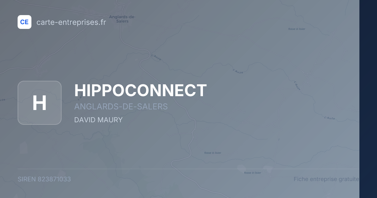 HIPPOCONNECT — 823871033 — fiche entreprise