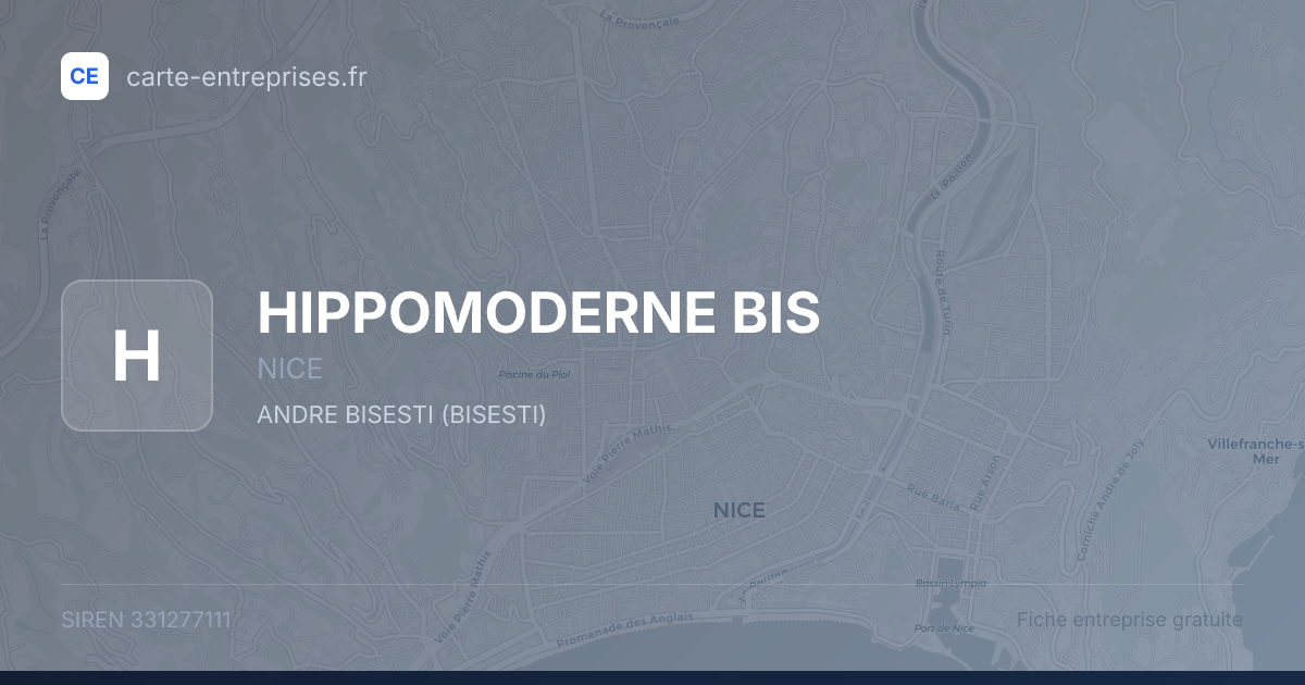 HIPPOMODERNE BIS — 331277111 — fiche entreprise