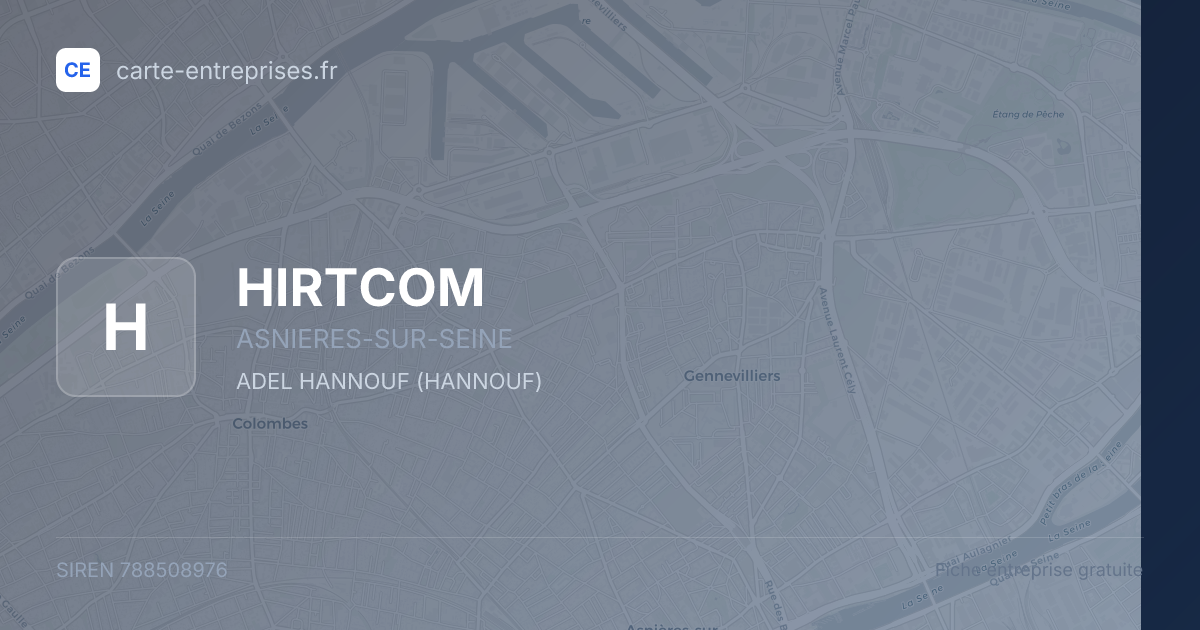 HIRTCOM — 788508976 — fiche entreprise
