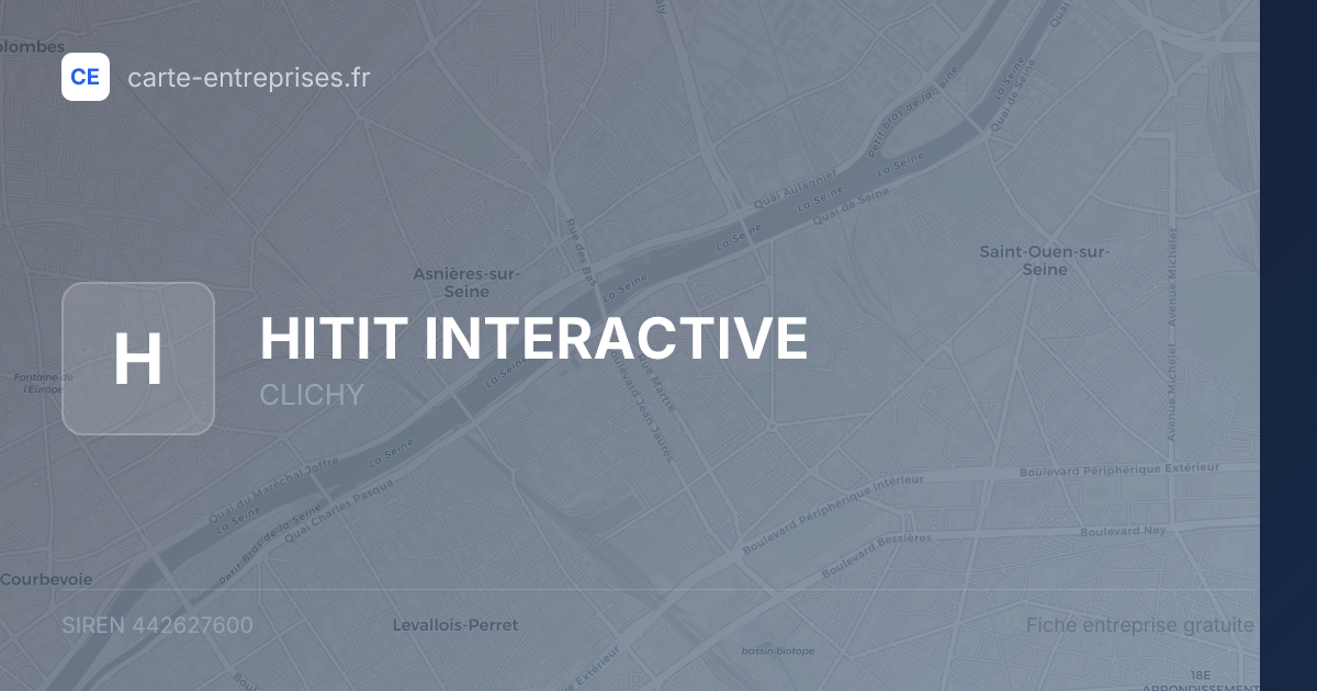 HITIT INTERACTIVE — 442627600 — fiche entreprise
