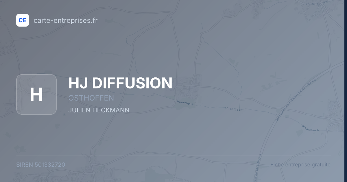 HJ DIFFUSION — 501332720 — fiche entreprise