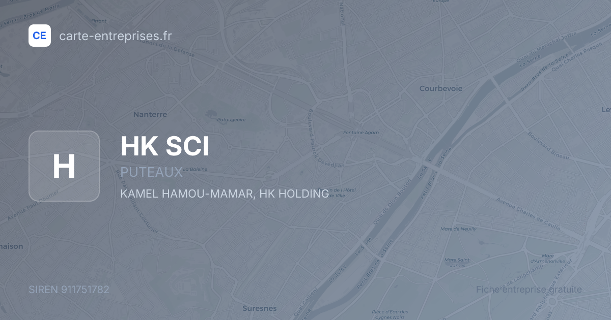 HK SCI — 911751782 — fiche entreprise